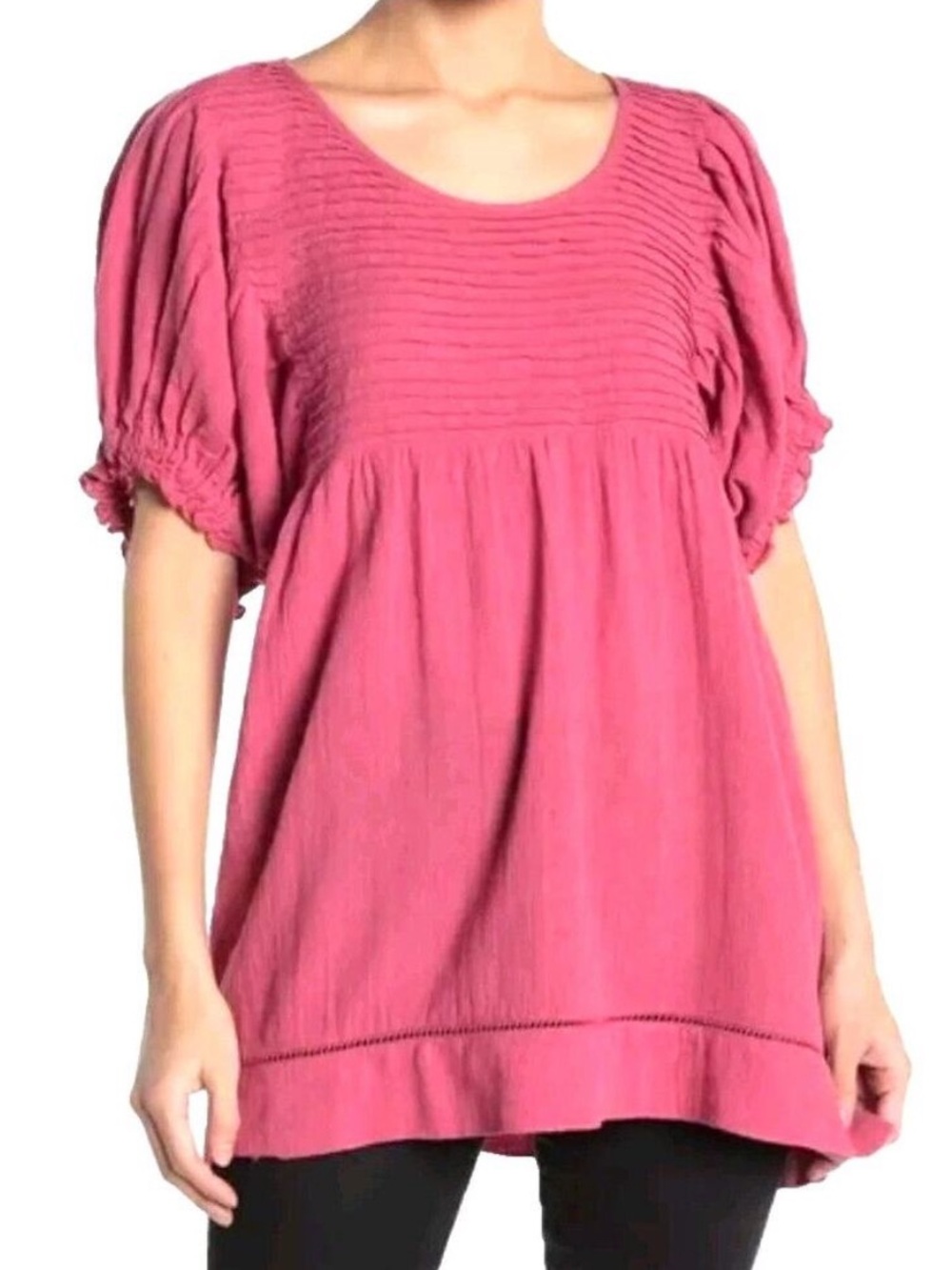 Free People Elsie Puff Sleeve Tunic Top